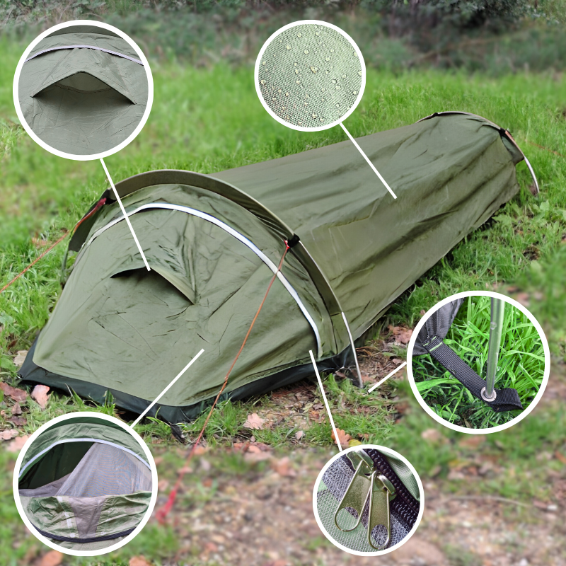 Tente Sarcophage 1 Place Détails