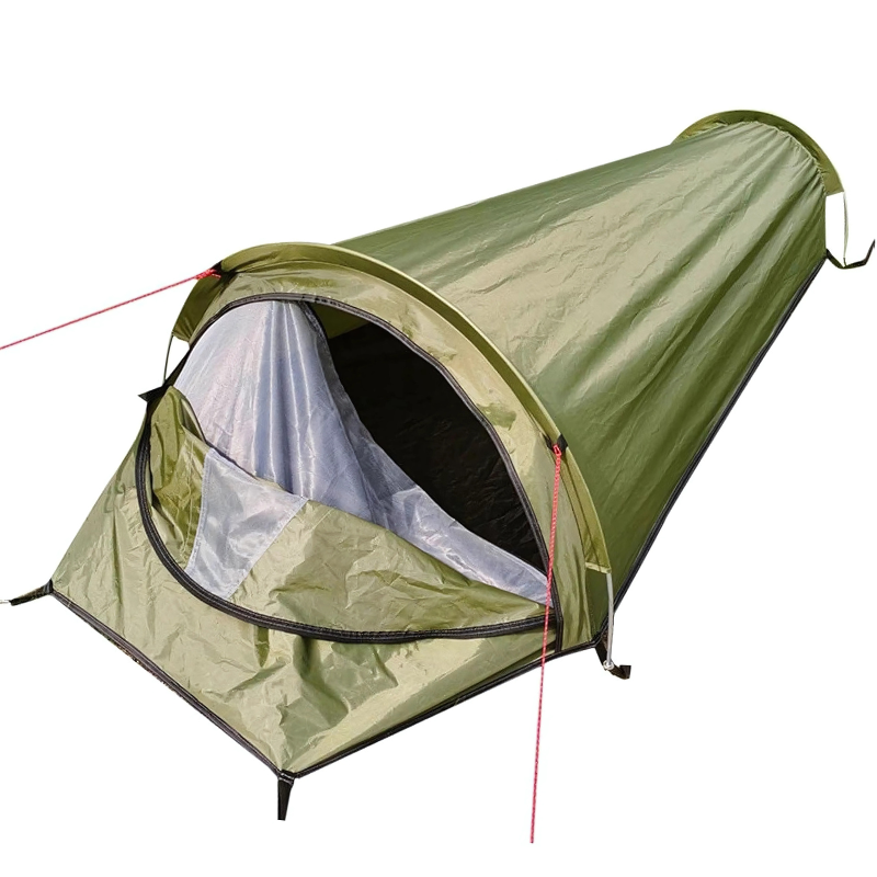 Tente Sarcophage 1 Place ouverture