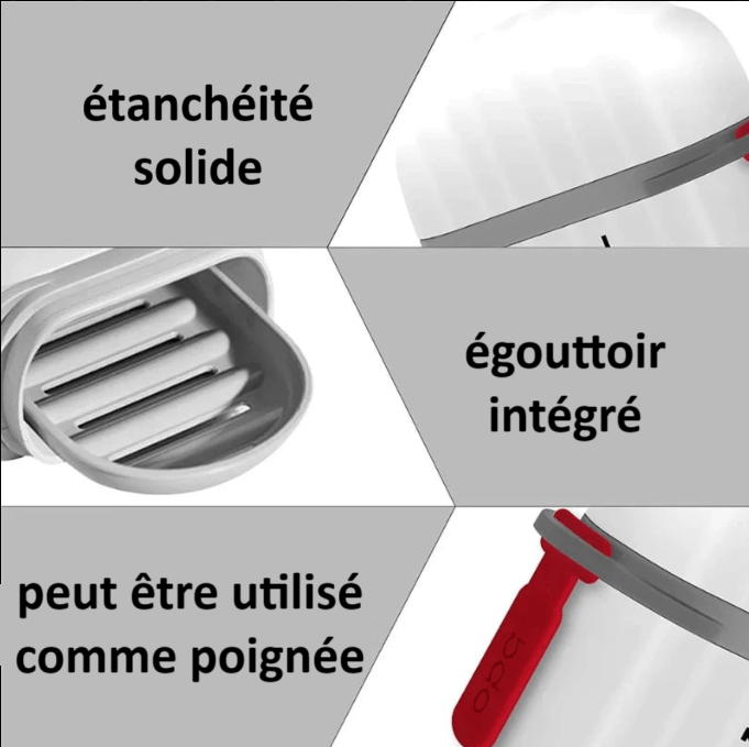 Boîte Rangement Étanche Porte - Savon