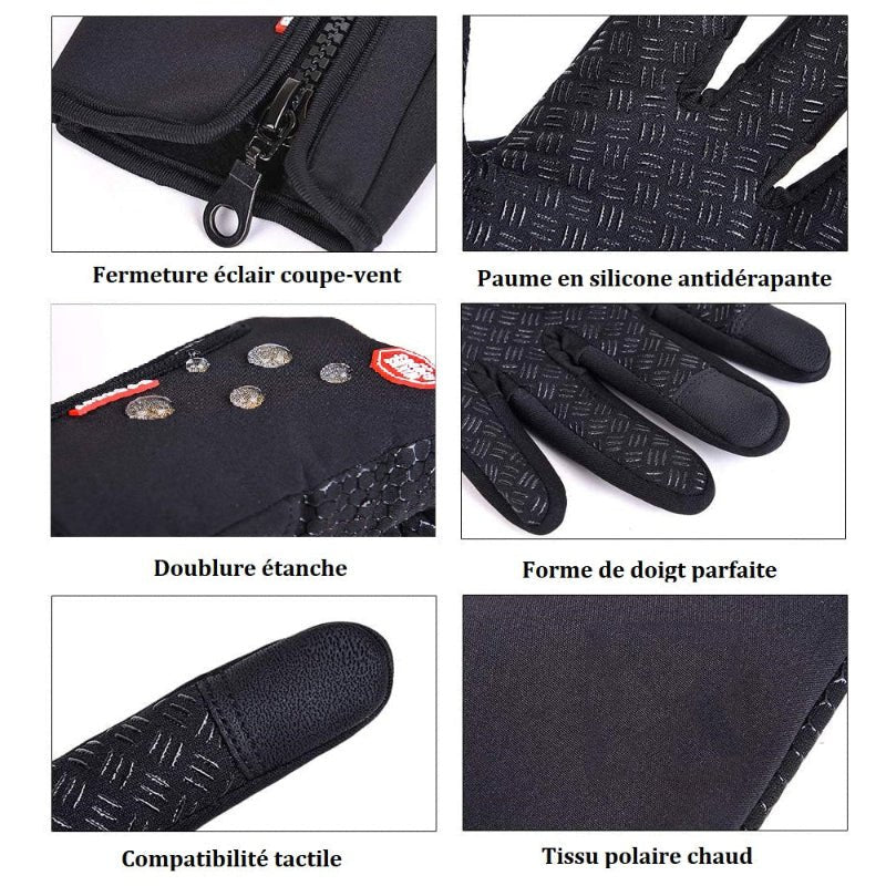 Gants Hiver Tactiles Anti - Dérapants