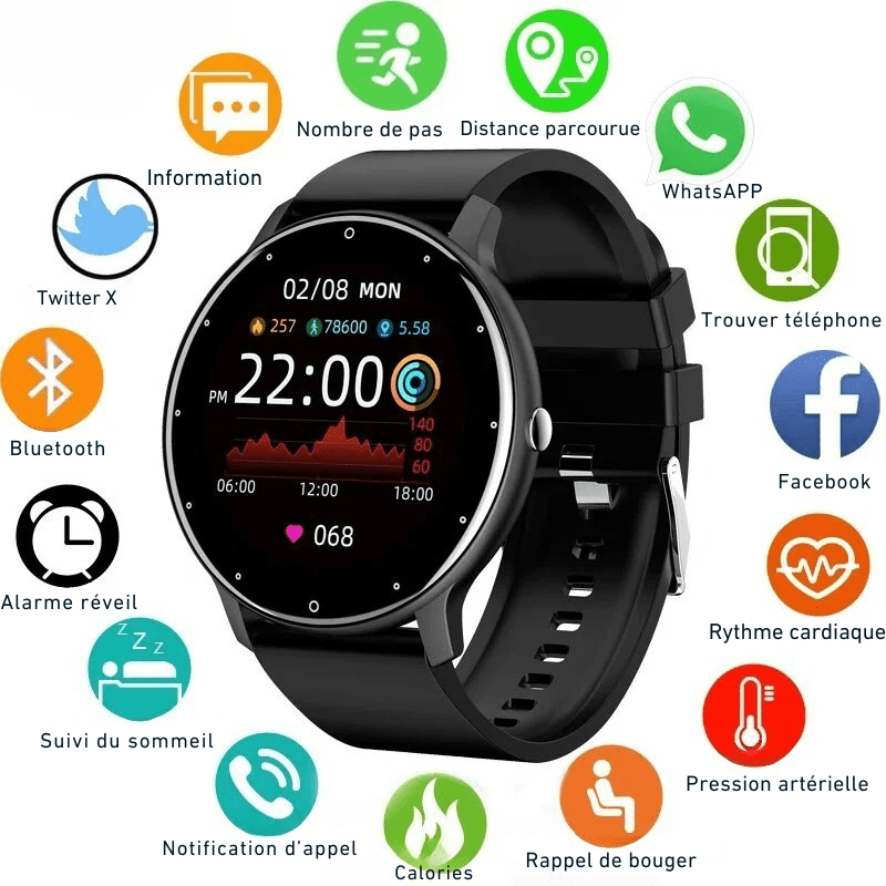 Montre Connectée Ronde