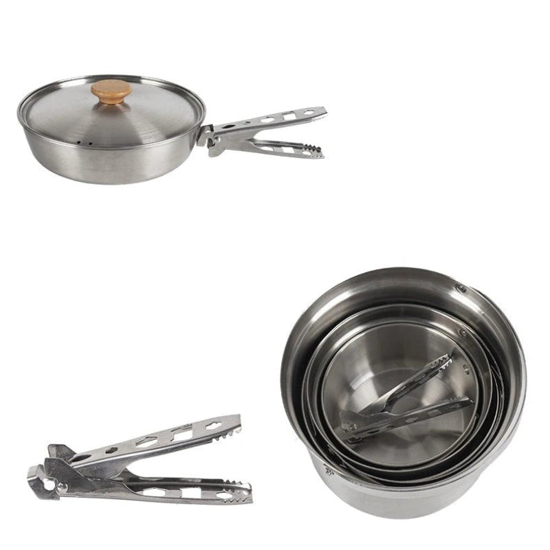 popote camping 4 personnes emboitement