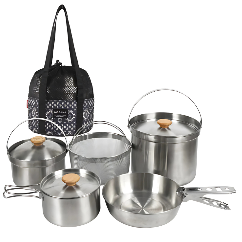 popote camping 4 personnes kit