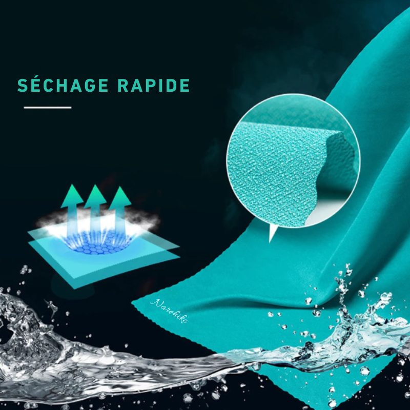 serviette microfibre bivouac séchage rapide