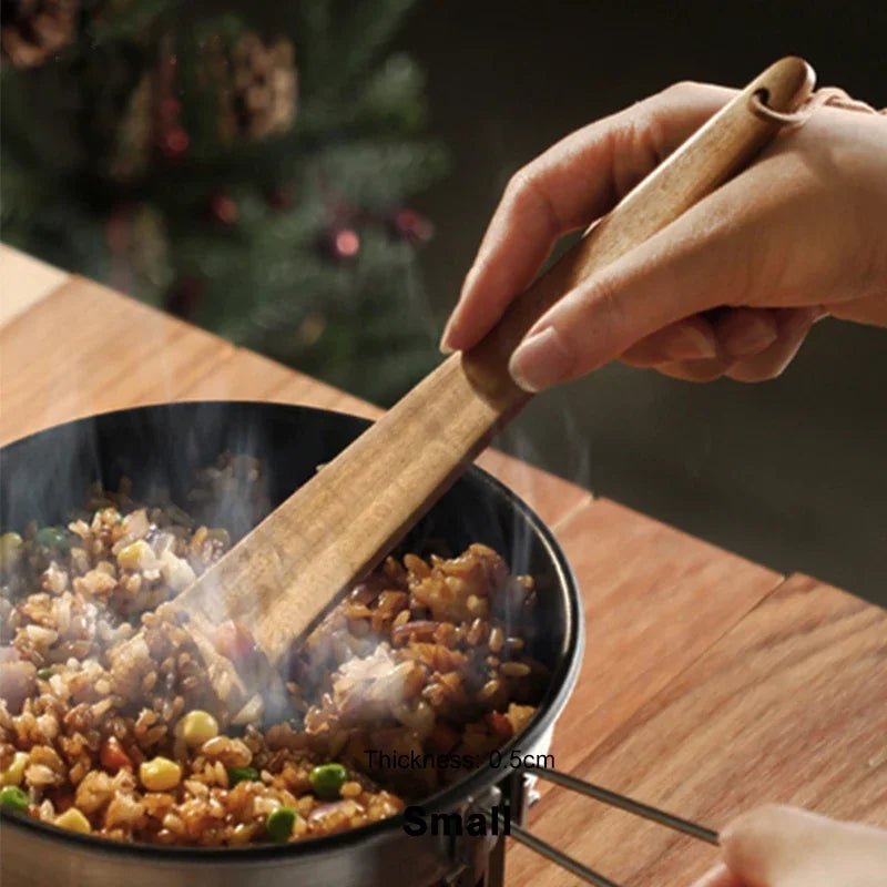 Spatule en Bois pour Cuisine en Camping