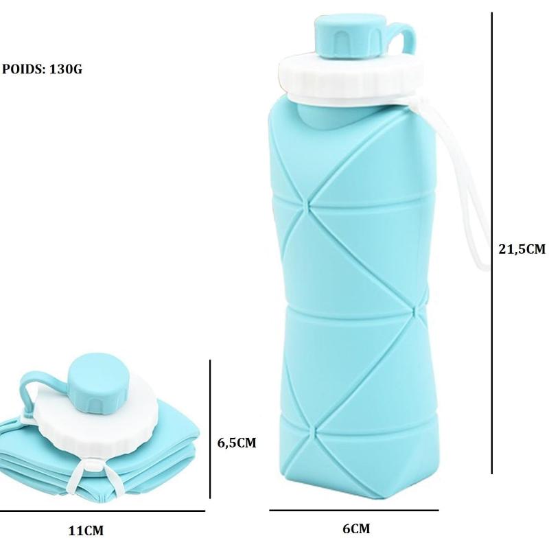 Gourde Pliante 600ml Randonnée