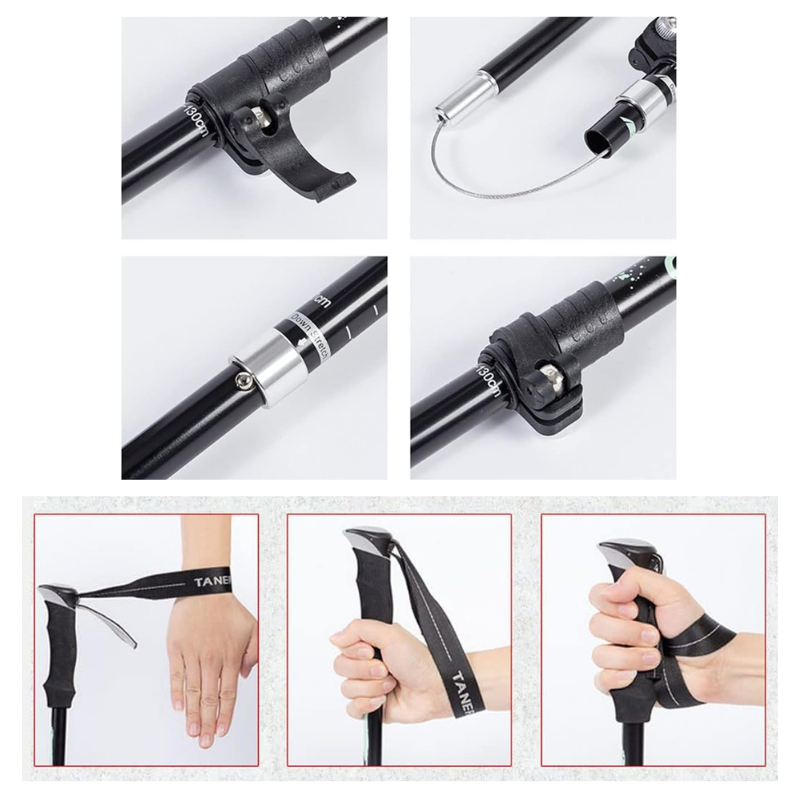Bâton de Trekking Pliable en Aluminium utilisation