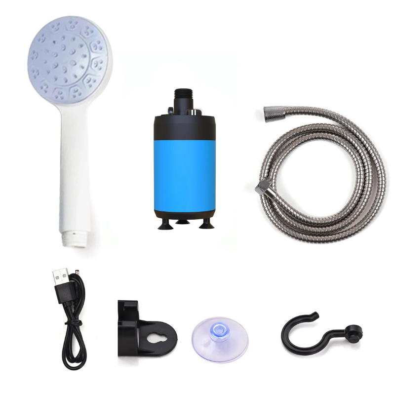 Pompe de Douche Camping Rechargeable