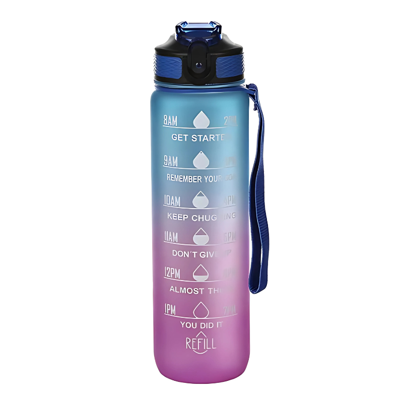 Gourde Motivation 1L bleu violet