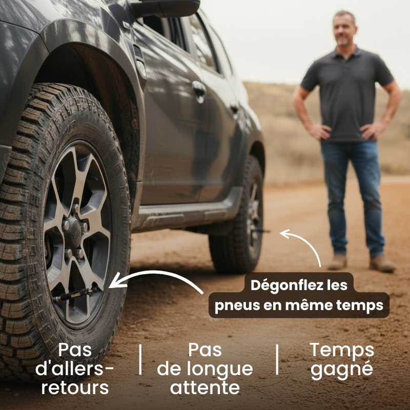 Kit 4 Valves de Dégonflage Auto-Stop