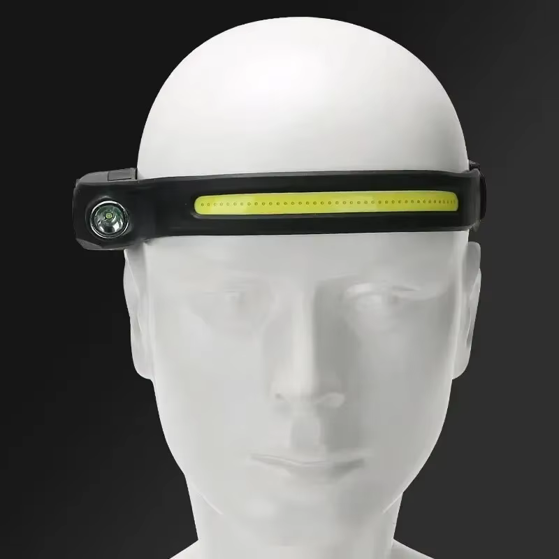 Lampe Bandeau Frontale Rechargeable sur le front