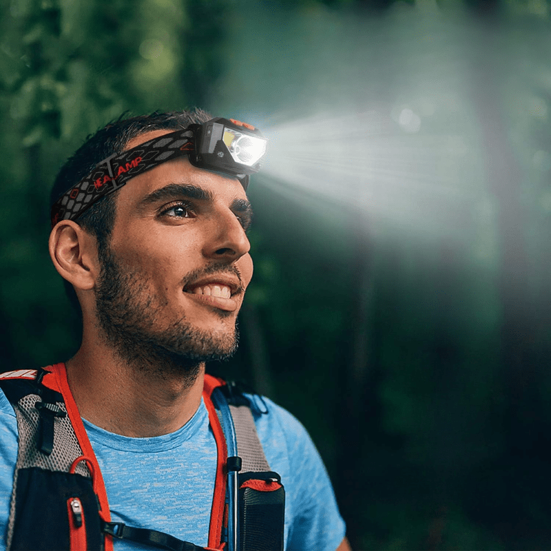 Lampe Frontale Rechargeable Lumière Rouge running