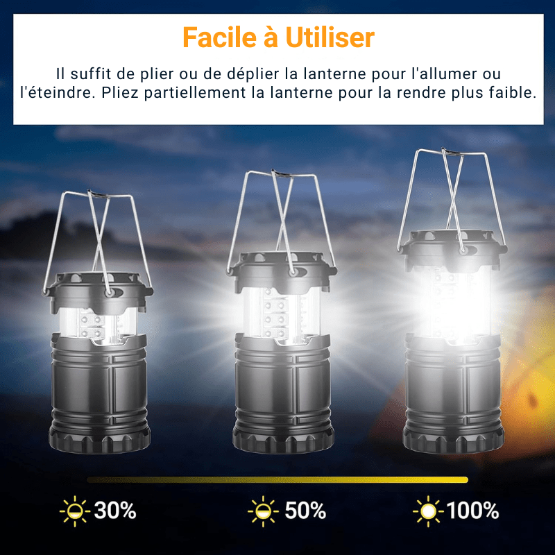 Lanterne de Survie réglage luminosité