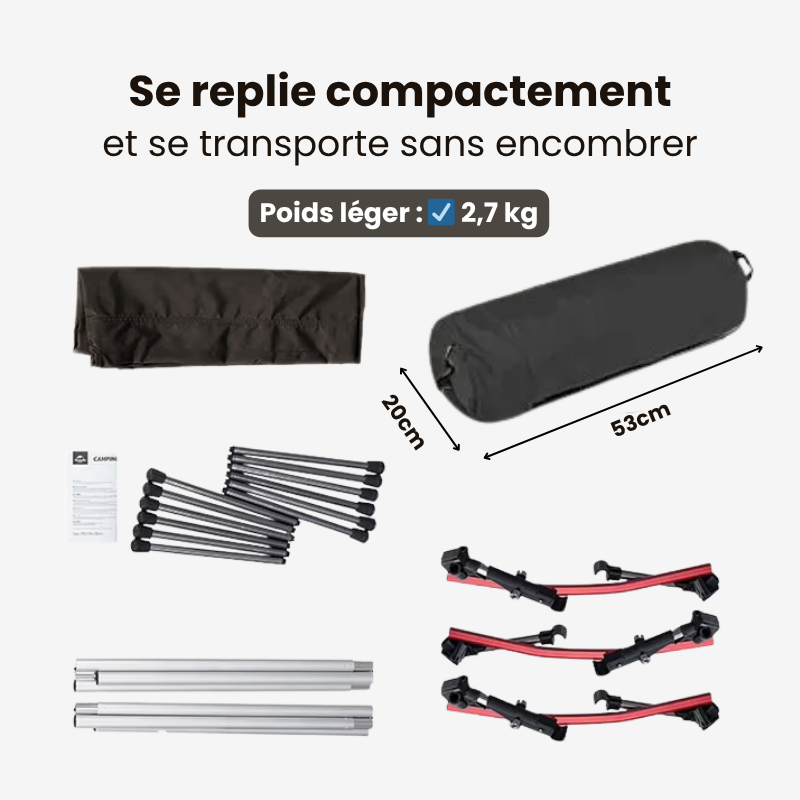 Lit de camp pliable transportable