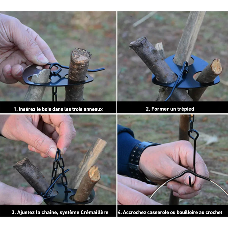 Trépied de Cuisson Bushcraft
