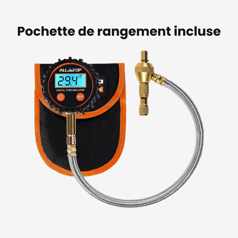 Manomètre Digital avec Dégonfleur Intégré – 15 BAR