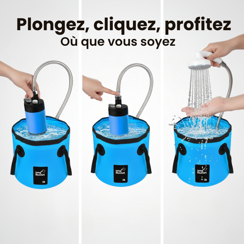 Pompe de Douche Rechargeable