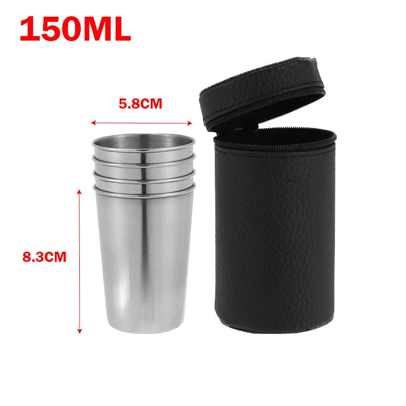 Set 4 Gobelets Inox