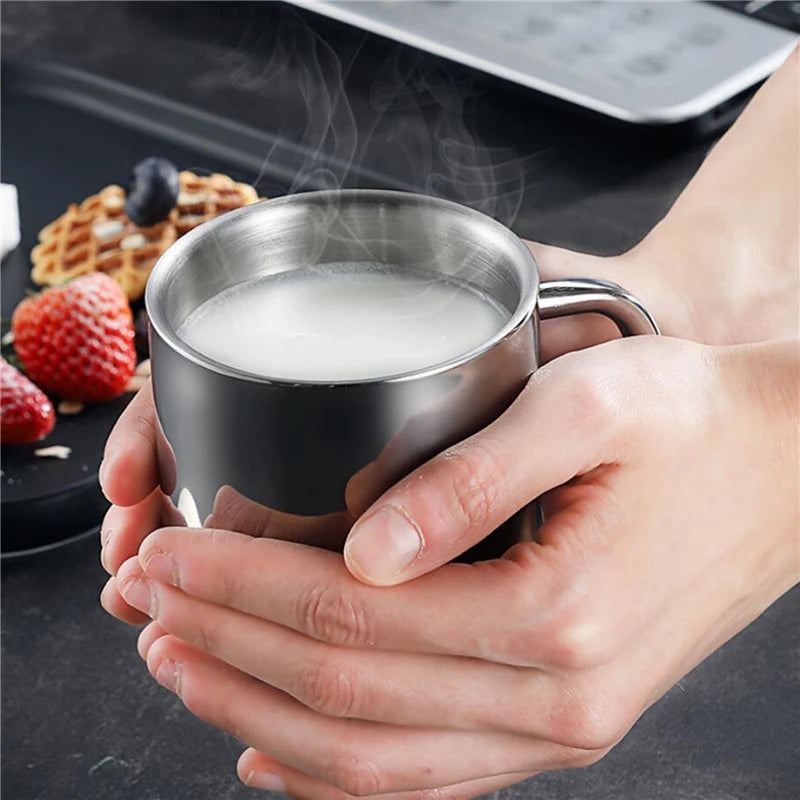 Mug Inox Double Paroi 400ml Avec Couvercle