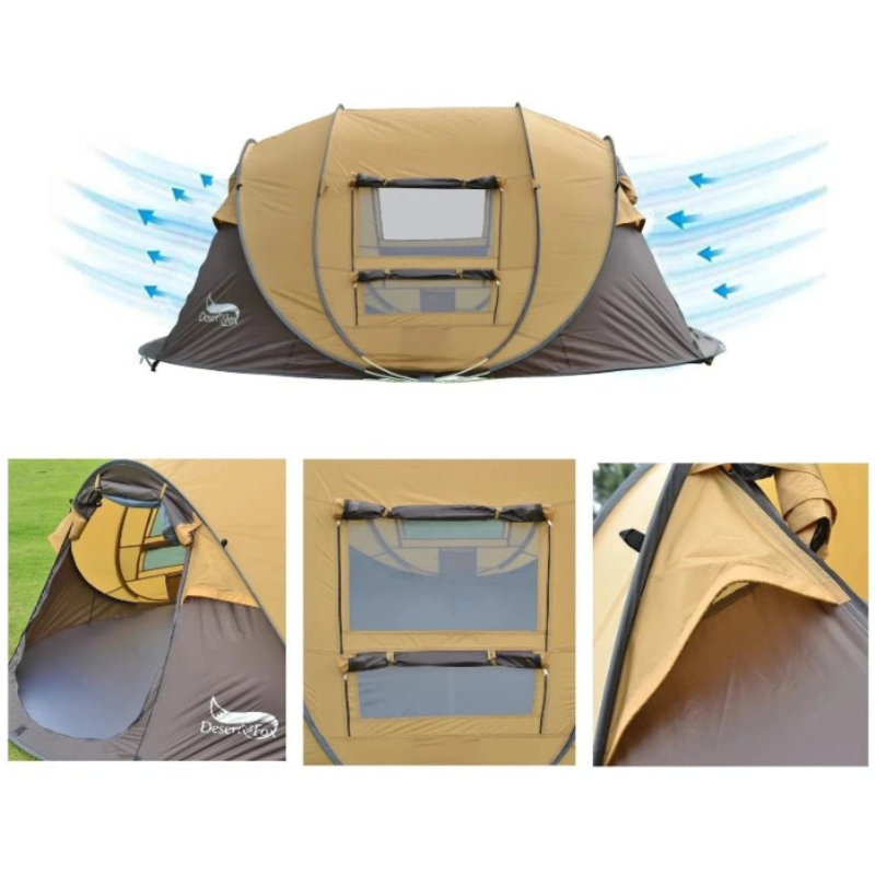Tente Pop-up Instantanée 3 Places ventilation