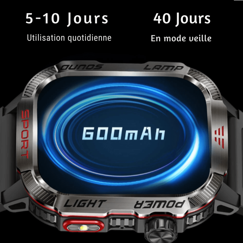 Montre Connectée 2 en 1 avec Lampe